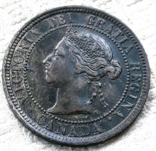 1887 Canada Queen Victoria One Cent Coin