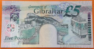 Gibraltar 5 pounds 2000 UNC, 2
