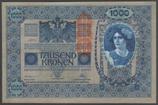Austria - 1000 Kronen 1902 (1919) - Banknote Note - P 59 P59 (xf)