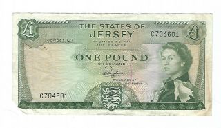 The States Of Jersey - 1 Pound 1963