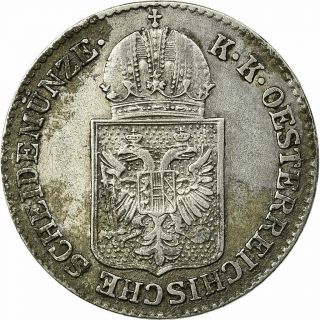 [ 672695] Coin,  Austria,  Franz Joseph I,  6 Kreuzer,  1849,  Vf (20 - 25),  Silver
