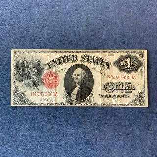 1917 Red Seal United States One Dollar Note - Usa