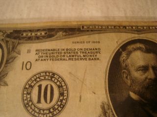 1928 FIFTY DOLLAR BILL,  LOW SERIAL NUMBER 3