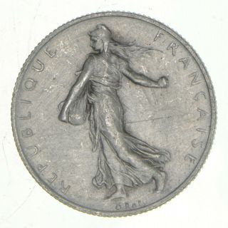 Silver - World Coin - 1916 France 2 Francs - 10g - World Silver Coin 006