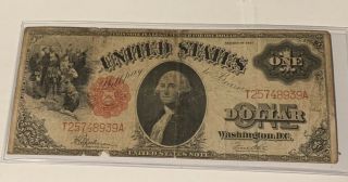 One Dollar ($1) Series Of 1917 United States Note - Legal Tender