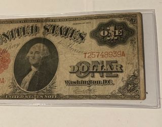 One Dollar ($1) Series of 1917 United States Note - Legal Tender 3