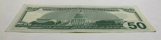 1996 $50 Fifty Dollar Federal Reserve Note U S Currency 4
