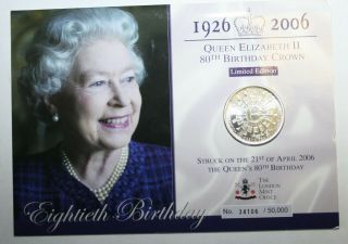 2006 Tristan Da Cunha Commemorative £5 Brilliant Uncirculated Queens Birthday