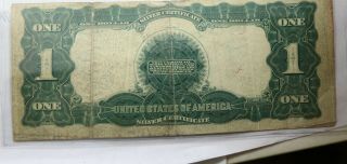 1899 Black Eagle One Dollar Silver Certificate FR 236 Speelman - White Horse Blank 4