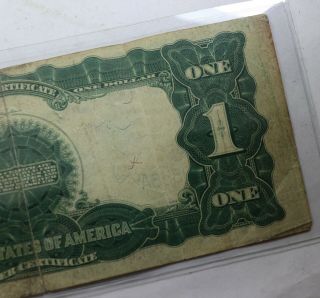 1899 Black Eagle One Dollar Silver Certificate FR 236 Speelman - White Horse Blank 6