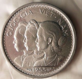1953 Vietnam 10 Su - Au/unc - Great Early Date Coin - - Bin Ccc