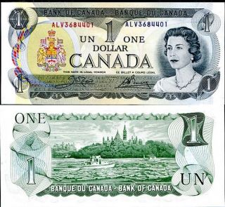 Canada 1 Dollar Nd 1973 P 85 C Unc