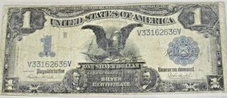 1899 $1 Silver Certificate Black Eagle Fb 233,  Teehee/burke Circulated Cond.