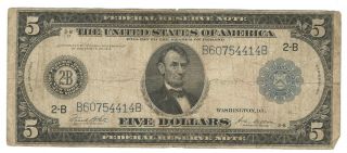 1923 $5 Five Dollar Large Note Silver Certificate