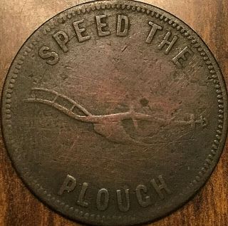 Pei Success To The Fisheries Speed The Plouch Halfpenny Token - Clevis