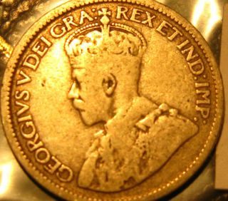 1918 Canada 10 Cent Silver Coin Rare.