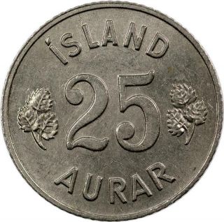 Iceland - 25 Aurar - 1957