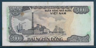 Vietnam 2000 Dong,  1987,  P 103,  VF,  yellow 2