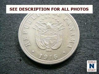 Noblespirit (ct) Premium World Coins 1916 Panama 2 ½ ¢ Au