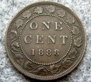 Canada Queen Victoria 1888 Cent,  Bronze