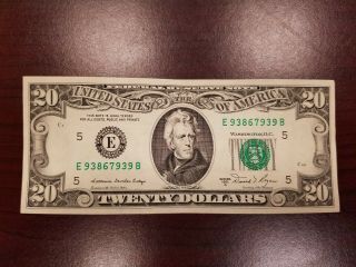 1981a Richmond $20 Dollar Bill Note Frn E93867939b Crisp