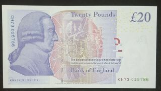 England 20 Pounds Queen Elizabeth With 
