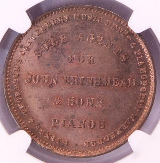 Zealand c.  1880 Milner and Thompson Christchurch Penny MS 64 RB NGC Scarce 2
