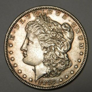 1888 P Silver Morgan Dollar.  Very Fine
