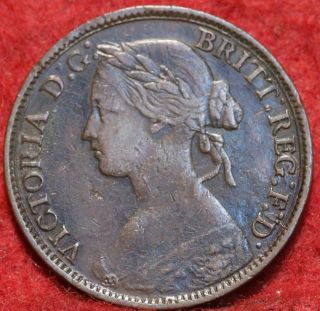 1861 Great Britain 1 Farthing Foreign Coin