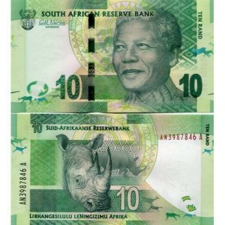 South Africa 10 Rands Nd (2012) P - 133a Unc
