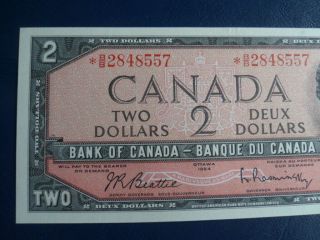 1954 Canada 2 Dollar Bank Note - Beattie/Raminsky - Replacement BB2848557 - UNC,  19 - 320 4