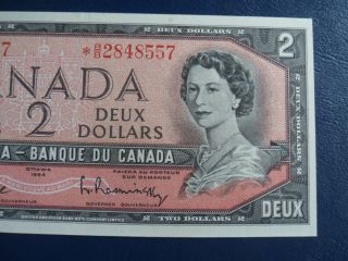 1954 Canada 2 Dollar Bank Note - Beattie/Raminsky - Replacement BB2848557 - UNC,  19 - 320 5