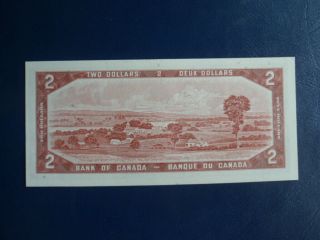 1954 Canada 2 Dollar Bank Note - Beattie/Raminsky - Replacement BB2848557 - UNC,  19 - 320 6
