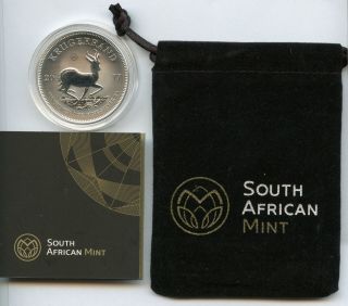 2017 South Africa Krugerrand Silver 1 Oz 999 Coin 50th Anniversary Afrika Jc499