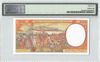Central African States / Cameroun 1997 P - 203Ed PMG Choice UNC 64 2000 Francs 2