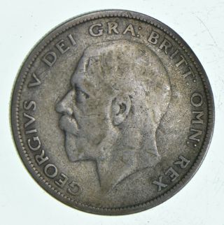 World Coin - 1934 United Kingdom 1/2 Crown - 13.  4g - World Silver Coin 551