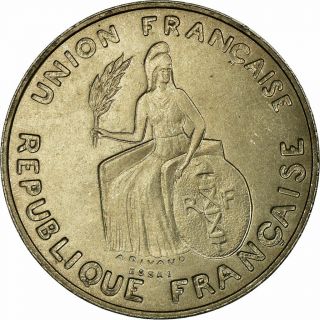 [ 457705] Coin,  French Oceania,  2 Francs,  1948,  Essai,  Ms (65 - 70),  Copper - Nickel
