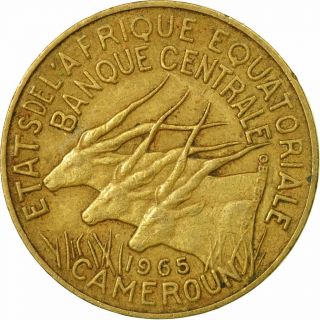 [ 670186] Coin,  Equatorial African States,  5 Francs,  1965,  Paris,  Vf (30 - 35)