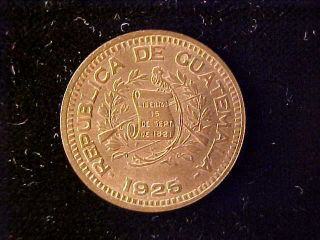 Guatemala One Centavo 1925 Bu