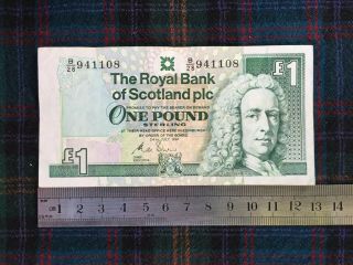 Scotland / Uk - Royal Bank Of Scotland 1 Pound P 351b.  24.  7.  1991