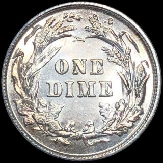 1892 Barber Silver Dime PERFECT UNCIRCULATED High End ms bu Philadelphia Coin NR 2
