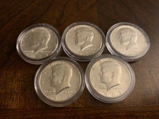 1965 - 1969 Kennedy Half Dollars,  40 Silver,  Gem Bu