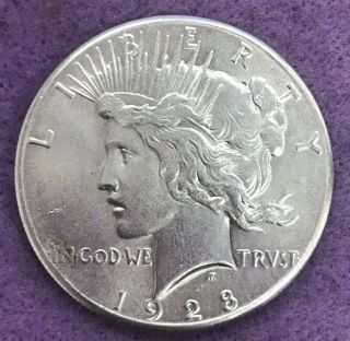 1928 P Silver Peace Dollar