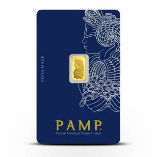 Pamp Suisse 1 Gram.  999 Gold Bar In Assay
