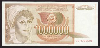Yugoslavia - 1000000 Dinara,  1989 - P 99 - Unc - Aunc