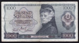Austria - - - - - - 1000 Schilling 1966 - - - - - - Vf - - - -