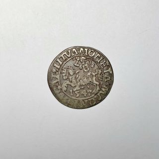 1547 Lithuania 1/2 Grosz Coin