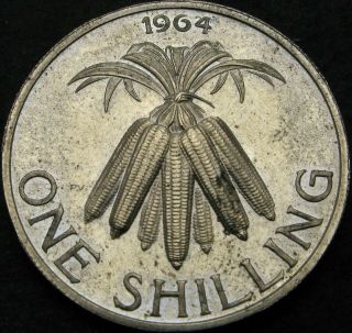 Malawi 1 Shilling 1964 Proof - Bundled Corncobs - 2731