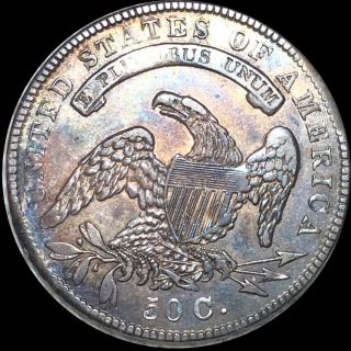 1834 Capped Bust Half Dollar NEARLY UNCIRCULATED High End Silver Collectibl Coin 2
