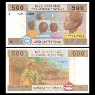 Central African,  Cameroun 500 Francs,  2002 (2018),  P - 206 U,  Unc